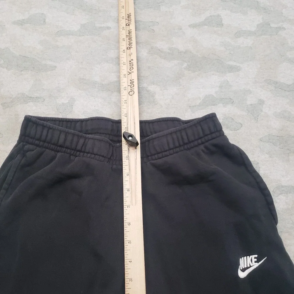 Nike Pants Mens Small Black Pockets Drawstring Sports Wear Club Fleece Gym